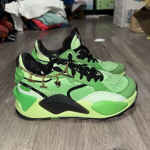 PUMA x LAMELO BALL LaFrancé RS-XL Men's Lace Up Sneakers Green-Black Size 7